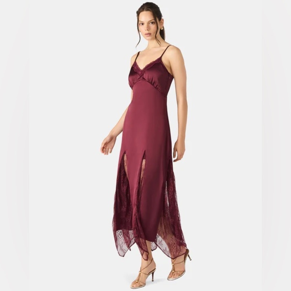 Betsey Johnson Burgundy Midi Dress - Picture 9 of 9